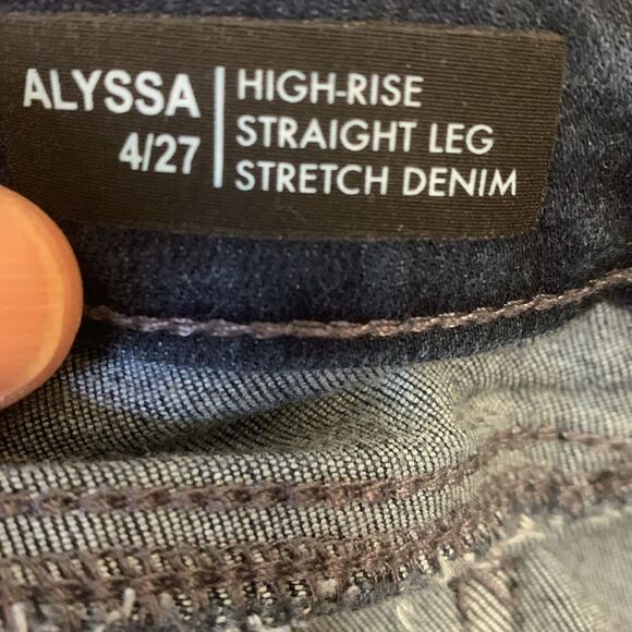 Buffalo David Bitton Women's ALYSSA, Navy Straight Leg Jeans, size 4 - Picture 5 of 13